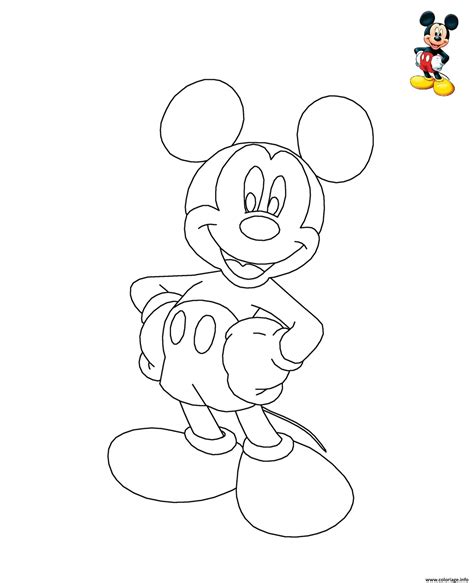 mickey dessin à imprimer.
